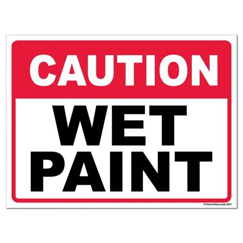 Caution Wet Paint Sign - ClipArt Best