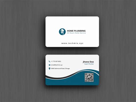 Best Plumbing Business Card Design | TechMix