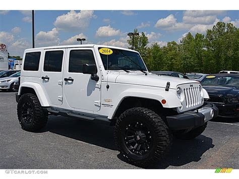 2014 Bright White Jeep Wrangler Unlimited Sahara 4x4 #112582914 Photo ...