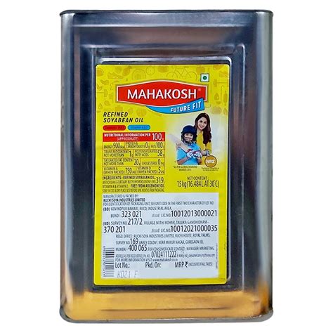 Mahakosh Future Fit Refined Soyabean Oil 15 kg