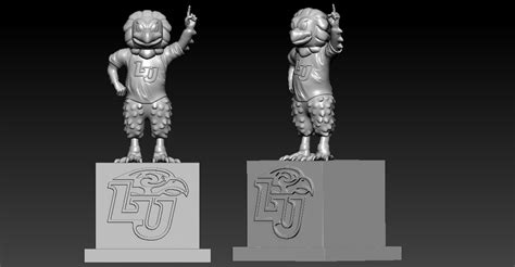 STL file NCAA - Liberty Flames football mascot statue - American ...