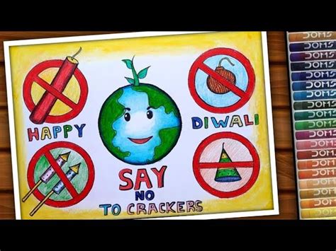 Say No to Crackers Posters for an Eco-Friendly Diwali