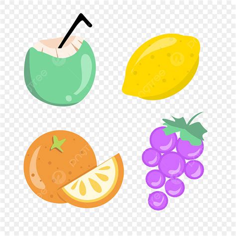 Set Of Cute Fruit Stickers, Fruit, Fruit Clipart, Cute Sticker PNG ...