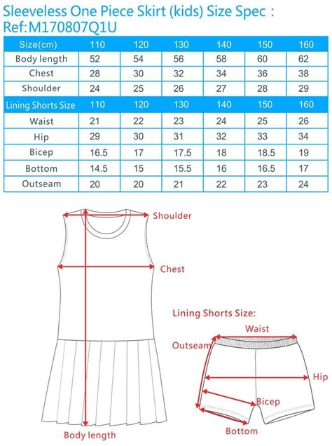 Clothes Chart For Kids