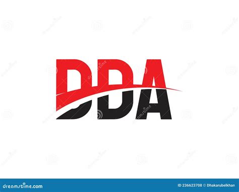 DDA Letter Initial Logo Design Vector Illustration Stock Vector ...