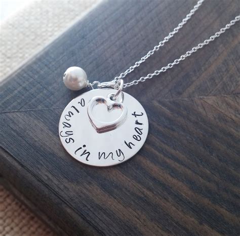 Always in My Heart Necklace Memory Necklace Loss of A Loved - Etsy