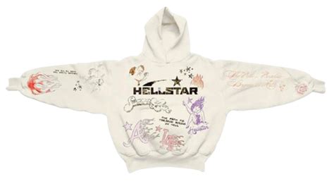 Hellstar Logo Print Hoodie | WHAT’S ON THE STAR?