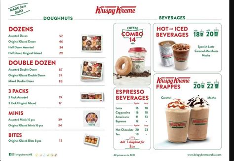 Krispy Kreme Menu Canada & Prices 2024