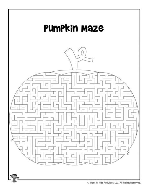 Pumpkin Patch Maze for Kids | Woo! Jr. Kids Activities : Children's ...