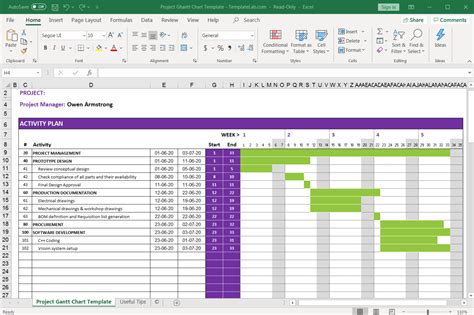 Gantt Chart Excel 2022 Template