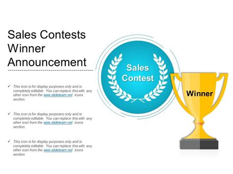 Sales Contests Winner Announcement | PowerPoint Presentation Images | Templates PPT Slide ...