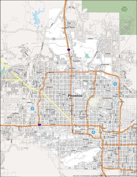 Phoenix Arizona Map - GIS Geography