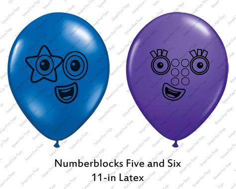 Numberblocks Balloons 13-in Mylar of One through 10 11-in | Etsy