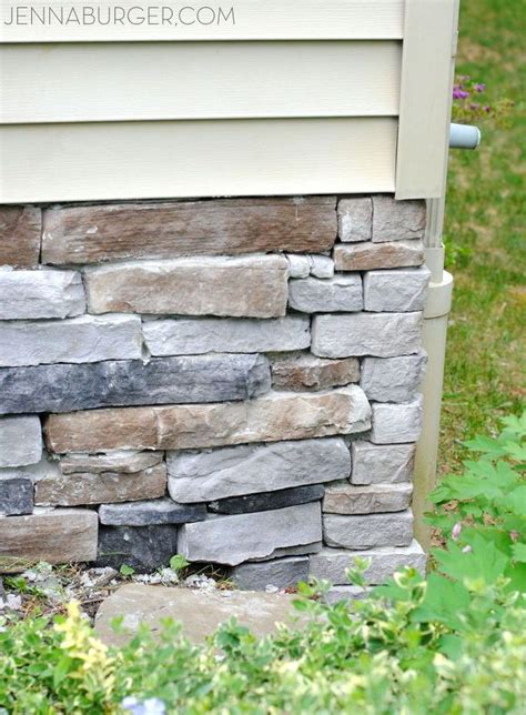 How to Add Stone Veneer to a Concrete Foundation Wall DIY | House exterior, Stone veneer, Stone ...