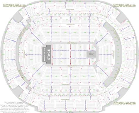 Dallas American Airlines Center seat numbers detailed seating chart ...