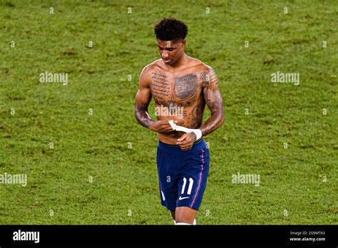 Rome, Italy - 03 July: Marcus Rashford of England celebrates after ...