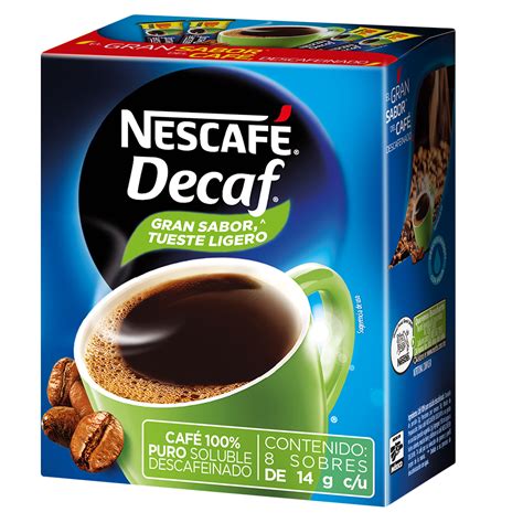 Café soluble descafeinado NESCAFÉ® Decaf® 8 Sticks de 14g c/u