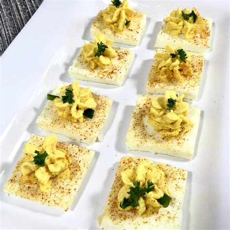 Square Deviled Eggs