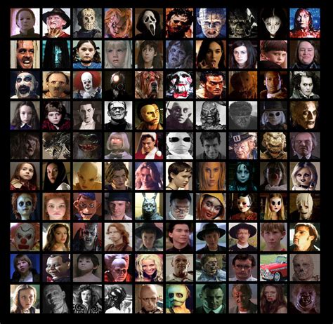 100 Horror Movie Characters by Otaku-Mookers on DeviantArt