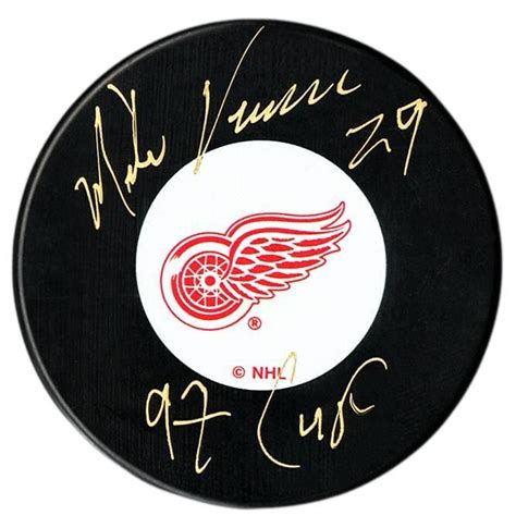 Mike Vernon Autographed Detroit Red Wings Stanley Cup Puck | CoJo Sport ...