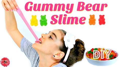 DIY GUMMY BEAR SLIME! EDIBLE SLIME! - YouTube