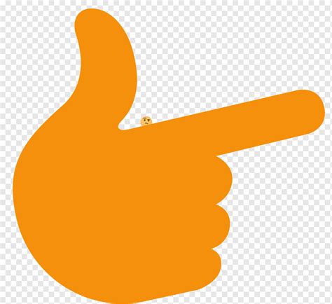 Emoji Thought Hand Discord Philosophy, Emoji, orange, sign, bird png | PNGWing