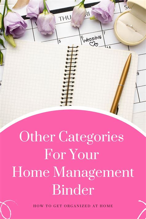 Home Management Binder Categories To Use