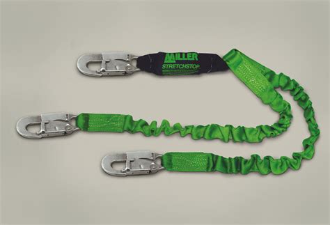 Miller 8798SS-Z7/6FTGN Stretchstop Two Legs 6' Webbing Lanyard - Industrial Safety Products