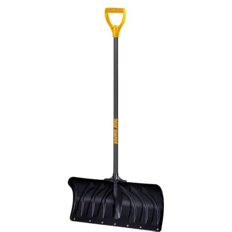 True Temper 38.3 in. Steel Handle Plastic Snow Shovel 1603500 - The Home Depot