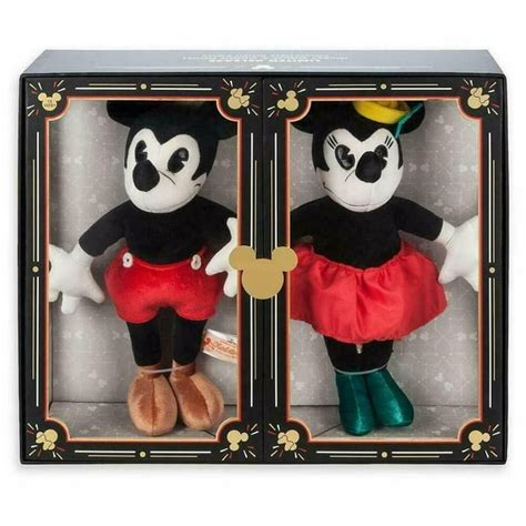 Disney 90th Anniversary Mickey & Minnie Mouse Collectble Plush Set Ltd ...