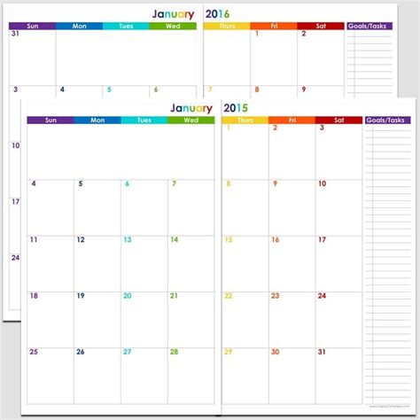 How to 2 Page Printable Monthly Calendar - Get Your Calendar Printable