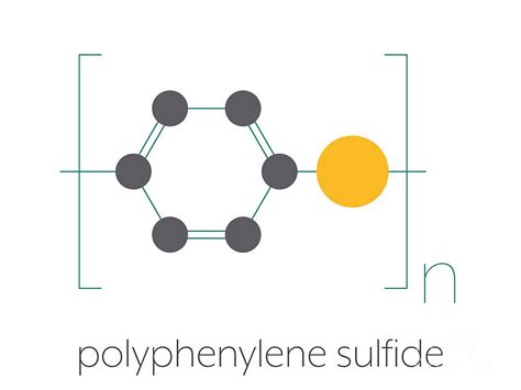 Polyphenylene Sulfide Polymer Chemical Structure Photograph by Molekuul/science Photo Library ...