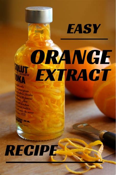 Quick, easy Orange Extract recipe makes a great gift.