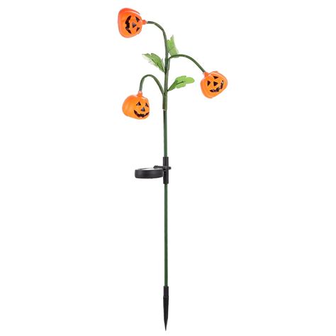 Solar Halloween Light Outdoor LED Solar Powered Pumpkin Light Yard Decoration - Walmart.com