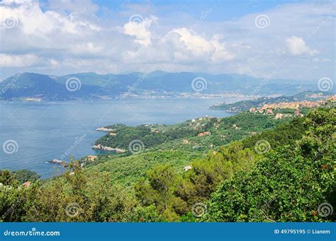 Gulf of La Spezia stock image. Image of lerici, town - 49795195