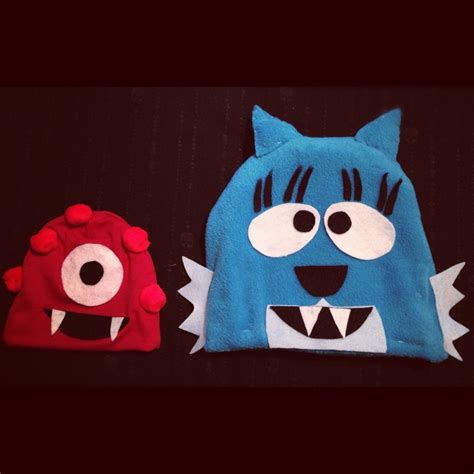 Yo Gabba Gabba "Muno" & "Toodee" beanies I made for my Halloween ...