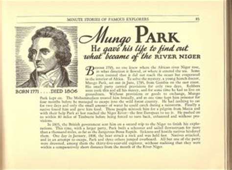 Famous Explorers: Mungo PARK