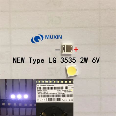 LG Innotek LED LED Backlight High Power LED 2W 6V 3535 1200pcs Cool ...