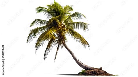 coconut tree PNG. coconut tree isolated on blank background PNG Stock ...