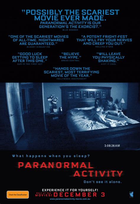 A2 Media Studies: Paranormal Activity Film Poster Analysis