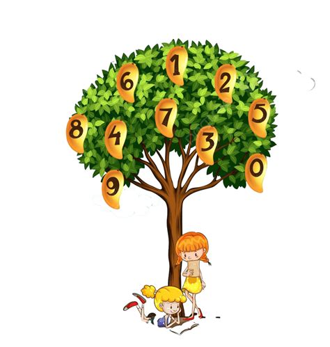 Numbers On Mango Tree Nine Path Four Vector, Nine, Path, Four PNG and Vector with Transparent ...