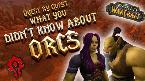 How the Orcs started in World of Warcraft - WoW Lore | Episode 1 - YouTube