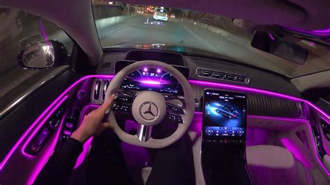 2021 Mercedes Benz S-CLASS Night POV Drive S500 (435HP) Interior ...