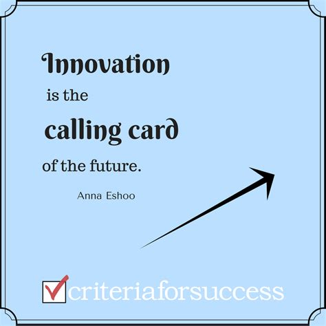 Innovation Quotes for Sales Leadership Success - Criteria For Success