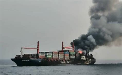 Containership Reportedly Sinks in Red Sea After Fire