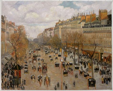 Boulevard Montmartre: Afternoon, Sunlight - Camille Pissarro Paintings | Camille pissarro ...