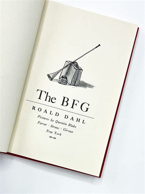 THE BFG | Roald Dahl | First edition