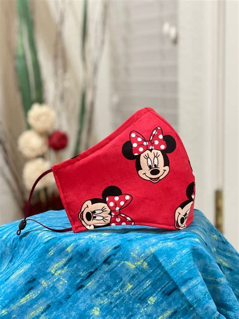 Minnie Mouse face mask/covering | Etsy