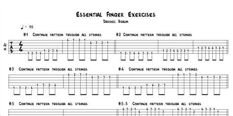 DarrellBraunGuitar | Finger exercises, Guitar lessons, Guitar exercises