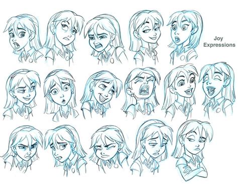 Joy Expressions model sheet for SB by *tombancroft on deviantART | Character art, Drawing ...